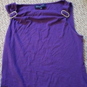 Purple dress tank
